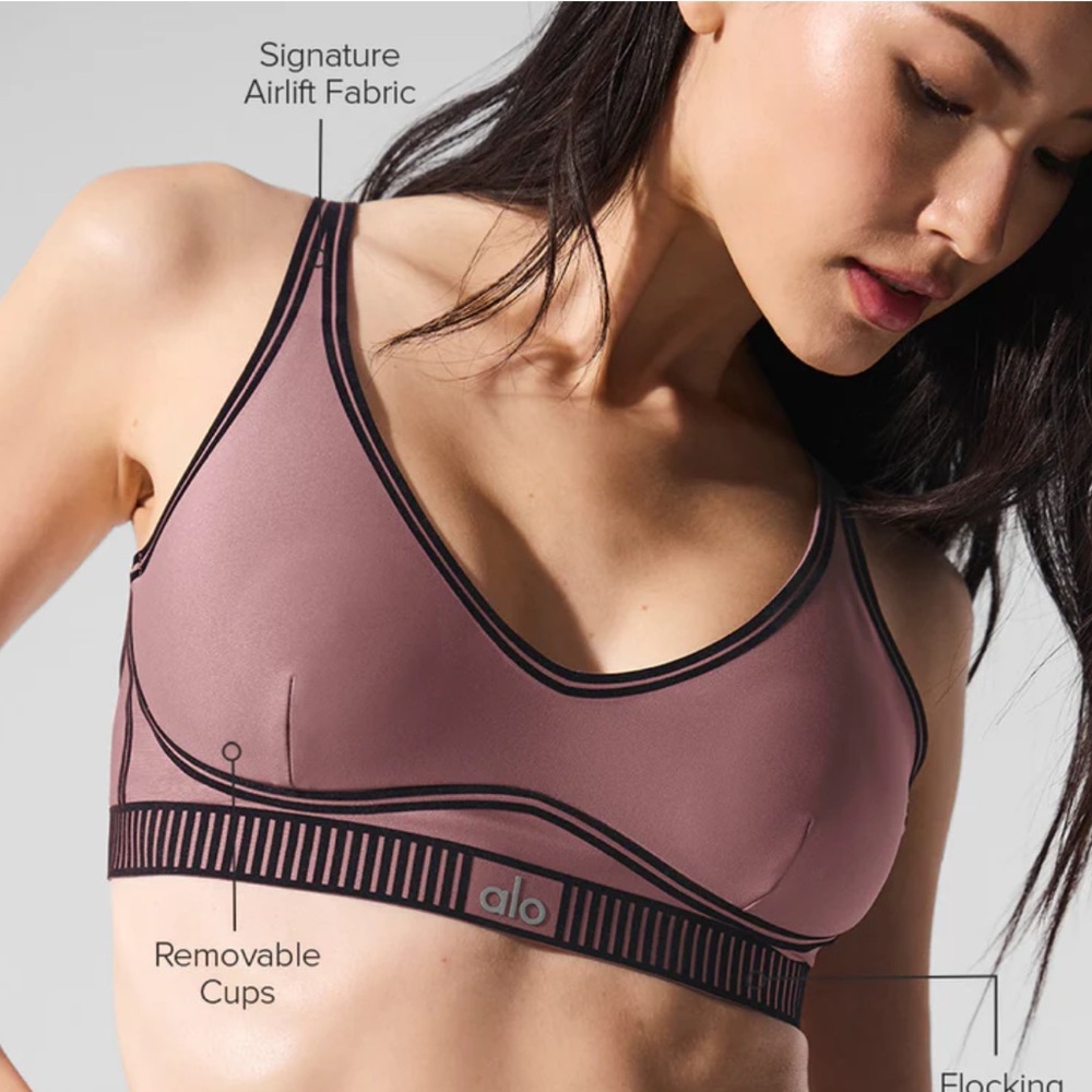 ALO Yoga Smoky Quartz Sports Bra